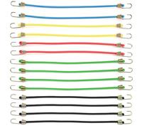 Guyode 14 Piezas Pulpos Elasticos con Gancho, 25 cm Goma Elastica, Cuerda Elastica, 5 Color Multiusos Cinturón de Tensión para Lonas, Portaequipajes, Coches, Bicicletas, Asegurar la Carga