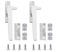 Guyode 2 Piezas Tiradores de Ventana Aluminio Manilla Puerta Diseño de Cerradura de Seguridad Manilla Ventana Aluminio Placa Inferior Gruesa se Aplica a Manijas de Puertas (Blanco)