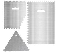 Guyode 3 Piezas Espatula Reposteria Fácil de Limpiar Espátula de Pastel Diseño de Doble Cara Reposteria Utensilios Diferentes Formas se Aplica a Herramientas Para Hornear Caseras con Crema