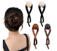 Guyode 4 Pinzas Horquillas Pelo Mujer de Banana, French Hair Pin, Elegantes Horquillas Francesas, Perlas para El Pelo, Banana Clip Estilo Francés, Pinzas de Plátano para el Pelo para Mujer