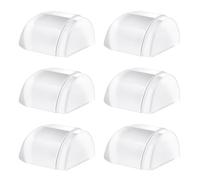 Guyode 6 Piezas Topes para Puertas, Tope de Puerta Adhesiva Transparente, Tope Puerta Pared Autoadhesivo, Topes para Puertas Suelo para Todos Los Suelos Duros Proteger Paredes y Muebles
