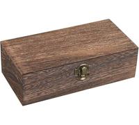 Guyode Caja Madera Con Tapa Hecho a Mano Cajas Madera Textura Fina Box Almacenamiento Multifuncional Utilizado para Joyas Pulseras Collares Broches Pendientes Cosméticos Té Granos de Café