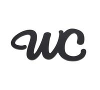 Guyode Cartel Aseos, Letreros Autoadhesivos para WC, Exquisito Pegatinas Para Puerta De Baño, Placa para Puerta de Inodoro Divertido, Decoración de WC para Aseos para Interiores y Exteriores