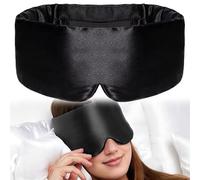 Guyode Eye Mask for Sleeping Suave y Cómodo Tapa Ojos para Dormir Ajustable Antifaz para Dormir Sombreado Sleep Mask Siesta para Hombres se Aplica Mujeres Niños en Avión (Negro)