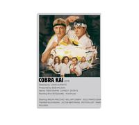 GUYREWGRUG Póster de Cobra Kai para decoración de habitación, dormitorio, lienzo, 30 x 45 cm, estilo sin marco