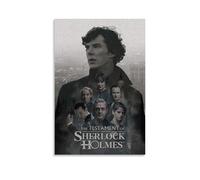 GUYREWGRUG Póster de Sherlock Holmes para decoración de habitación, dormitorio, lienzo, 30 x 45 cm, estilo sin marco