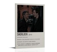 GUYREWGRUG Póster de Sherlock Holmes para decoración de habitación, dormitorio, lienzo, 30 x 45 cm, estilo marco