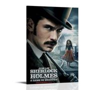 GUYREWGRUG Póster de Sherlock Holmes para decoración de habitación, dormitorio, lienzo, 40 x 60 cm, estilo marco