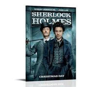 GUYREWGRUG Póster de Sherlock Holmes para decoración de habitación, dormitorio, lienzo, 40 x 60 cm, estilo marco