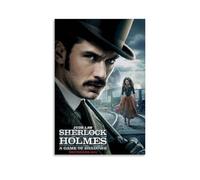 GUYREWGRUG Póster de Sherlock Holmes para decoración de habitación, dormitorio, lienzo, 40 x 60 cm, estilo sin marco