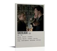 GUYREWGRUG Póster de Sherlock Holmes para decoración de habitación, dormitorio, lienzo decorativo para pared, 20 x 30 cm, estilo marco