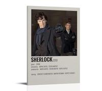 GUYREWGRUG Póster de Sherlock Holmes para decoración de habitación, dormitorio, lienzo decorativo para pared, 20 x 30 cm, estilo marco