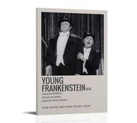 GUYREWGRUG Póster de Young Frankenstein para decoración de habitación, dormitorio, lienzo, arte de pared, 50 x 75 cm, estilo marco