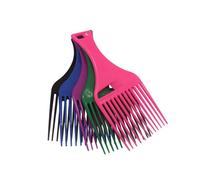 GUYTRM 1 pieza de cepillo de dientes anchos, peine, tenedor, cepillo for el pelo, inserto de pelo, peine de engranaje de plástico for herramientas de peinado de cabello Afro rizado lingli(543-Random-1