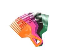 GUYTRM 1 pieza de cepillo de dientes anchos, peine, tenedor, cepillo for el pelo, inserto de pelo, peine de engranaje de plástico for herramientas de peinado de cabello Afro rizado lingli(542-Random-1