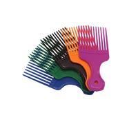 GUYTRM 1 pieza de cepillo de dientes anchos, peine, tenedor, cepillo for el pelo, inserto de pelo, peine de engranaje de plástico for herramientas de peinado de cabello Afro rizado lingli(541-Random-1