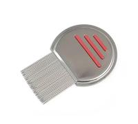 GUYTRM 1 Uds. Peine for piojos Terminator, cepillo for quitar los dientes de Metal de acero inoxidable, for eliminar los piojos lingli(Red)