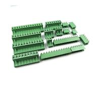 GUYTRM 10 Juegos de Conectores de Bloque de terminales enchufables for PCB de Paso de 5,08 mm, 2/3/4/5/6/7/8 Pines, Aguja Curva KF2EDGK lingli(5P)