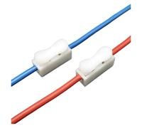 GUYTRM 20/50 Piezas de Conector de Cable de Soldadura rápida 1P 2P sin Tornillo, Bloque de terminales con Abrazadera de Resorte lingli(1Pin,50PCS)