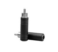 GUYTRM 5 Conectores Mono Macho a Jack Hembra de 6,35/3,5 mm, Adaptador de Audio, convertidor, Conector RCA, Cable telefónico. lingli(6.35MM)