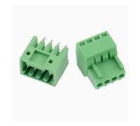 GUYTRM 5 Pares de Conectores de Bloque de terminales de Tornillo de 15 EDG, 2,54 mm, 2/3/4/5/6/7/8/9/10/12 Pines, con Paso de Clavija y Conector Hembra de Aguja Recto/Curvo. lingli(Straight,3P)