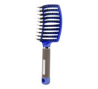 GUYTRM Cepillo for el cabello, peine for el cabello, cepillo for desenredar, cerdas y nailon, peine for masaje húmedo for mujeres, herramientas de estilismo de salón de peluquería rizada lingli(C)