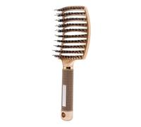 GUYTRM Cepillo for el cabello, peine for el cabello, cepillo for desenredar, cerdas y nailon, peine for masaje húmedo for mujeres, herramientas de estilismo de salón de peluquería rizada lingli(A)