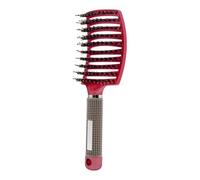 GUYTRM Cepillo for el cabello, peine for el cabello, cepillo for desenredar, cerdas y nailon, peine for masaje húmedo for mujeres, herramientas de estilismo de salón de peluquería rizada lingli(B)