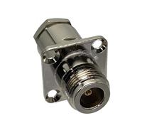 GUYTRM Conector N Hembra de 4 Orificios y 25 mm con Brida for terminales de Cable RG8 RG213/214 LMR400 lingli