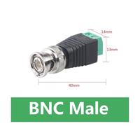 GUYTRM Conectores de Enchufe roscado Macho Q9 Hembra, 5/20/100 Unidades, Adaptador de Terminal for cámara de vigilancia UTP, Audio y vídeo CCTV lingli(BNC Male,5pcs)