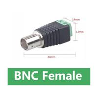 GUYTRM Conectores de Enchufe roscado Macho Q9 Hembra, 5/20/100 Unidades, Adaptador de Terminal for cámara de vigilancia UTP, Audio y vídeo CCTV lingli(BNC Female,100pcs)