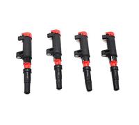 GUYTRM Kit de Bobina de Encendido de Alto Rendimiento 1/4 Piezas 243CSD16697 Apto for R Clio Laguna Megane Scenic F4P F4R K4J K4M 8200405098 lingli(4pcs)