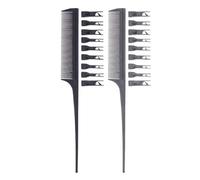 GUYTRM La peluquería destaca el peine de teñido y los dientes del peine se pueden mover y combinar libremente. El peine con gancho es de doble cara lingli