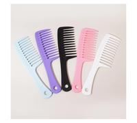 GUYTRM Peine de dientes anchos for el cuidado del cabello liso, 1/5 Uds., Material ABS, mango Simple, peine de pelo grande duradero for hombres y mujeres lingli(ZHJHDDSLanBaiFenZiHe)
