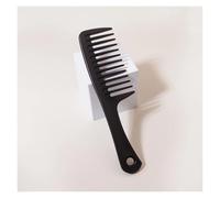 GUYTRM Peine de dientes anchos for el cuidado del cabello liso, 1/5 Uds., Material ABS, mango Simple, peine de pelo grande duradero for hombres y mujeres lingli(ZHaoJHDDaoshu-Hei)