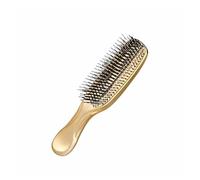GUYTRM Peine de masaje galvanizado for limpieza del cuero cabelludo, peine chapado en oro for el hogar, peine de peluquería galvanizado de doble uso seco y húmedo lingli(A)