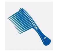 GUYTRM Peine de peluquería liso de dientes anchos, tamaño grande, cepillo for el pelo rizado largo y húmedo, herramientas for desenredar el cabello, puntas anchas gruesas lingli(Blu)