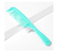 GUYTRM Peine de peluquería resistente al calor for mujer, cepillos for pelo rizado con gancho húmedo, herramientas de estilismo de teñido for salón profesional, dientes anchos y gruesos lingli(Dark gr