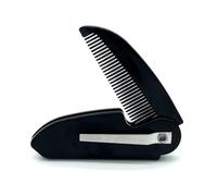 GUYTRM Peine for barba y bigote portátil sin perfume: diseño compacto y plegable for el cuidado diario de los hombres, duradero y listo for regalar lingli