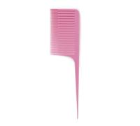 GUYTRM Peine for teñir el cabello, peine tejido, cola profesional for teñir el cabello, peine resaltador, cepillo de corte de pelo tejido for peluquería lingli(Rosa)