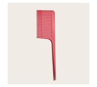 GUYTRM Peine for teñir el cabello, peine tejido, cola profesional for teñir el cabello, peine resaltador, cepillo de corte de pelo tejido for peluquería lingli(Watermelon Red)