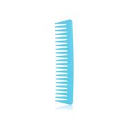 GUYTRM Peine rizador de dientes anchos, peine antiestático for el cabello, cepillo alisador de doble cara, peine recortador de salón de peluquería de plástico for el hogar, 1 ud. lingli(SKY BLUE)