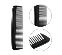 GUYTRM Peines antiestáticos for el cabello, Mini cepillo de pelo de doble cara, peine for Barba, peine de barbero, herramientas de estilismo for el cabello, accesorios de salón, 3 uds. lingli(Black 3p