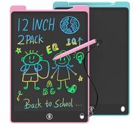 GUYUCOM 2 Pizarras de Dibujo para Niños de 12 Pulgadas, Juguetes a Partir de 2-6 Años, Pizarra de Escritura y Colorear, Regalos de Cumpleaños