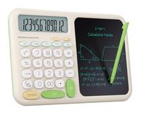 GUYUCOM Calculadora de Escritorio con Bloc de Notas para Secundaria y Bachillerato - Pantalla HD de 12 Dígitos, Diseño Simple con Teclas Grandes de PVC, Calculadora Básica para Escuela, Oficina, Hogar