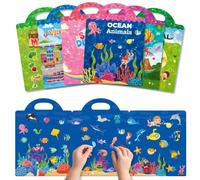 GUYUCOM Pegatinas Reutilizables Para Niños Y Niñas, Juego De 6