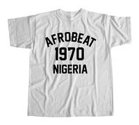 GUYUNTI Afrobeat 1970 T Shirt Cotton Fela Kuti Men's White 3XL