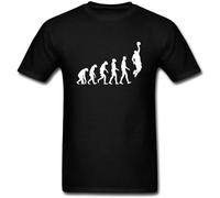 GUYUNTI Archie Design T Shirt The Evolution of Basketball T-Shirt Black 3XL
