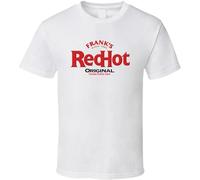 GUYUNTI Best of Tees Franks Red Hot Sauce Logo Cool Party T Shirt Men's White M