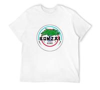 GUYUNTI Bonzai Records T Shirt Techno Trance Hardcore Men's White 3XL